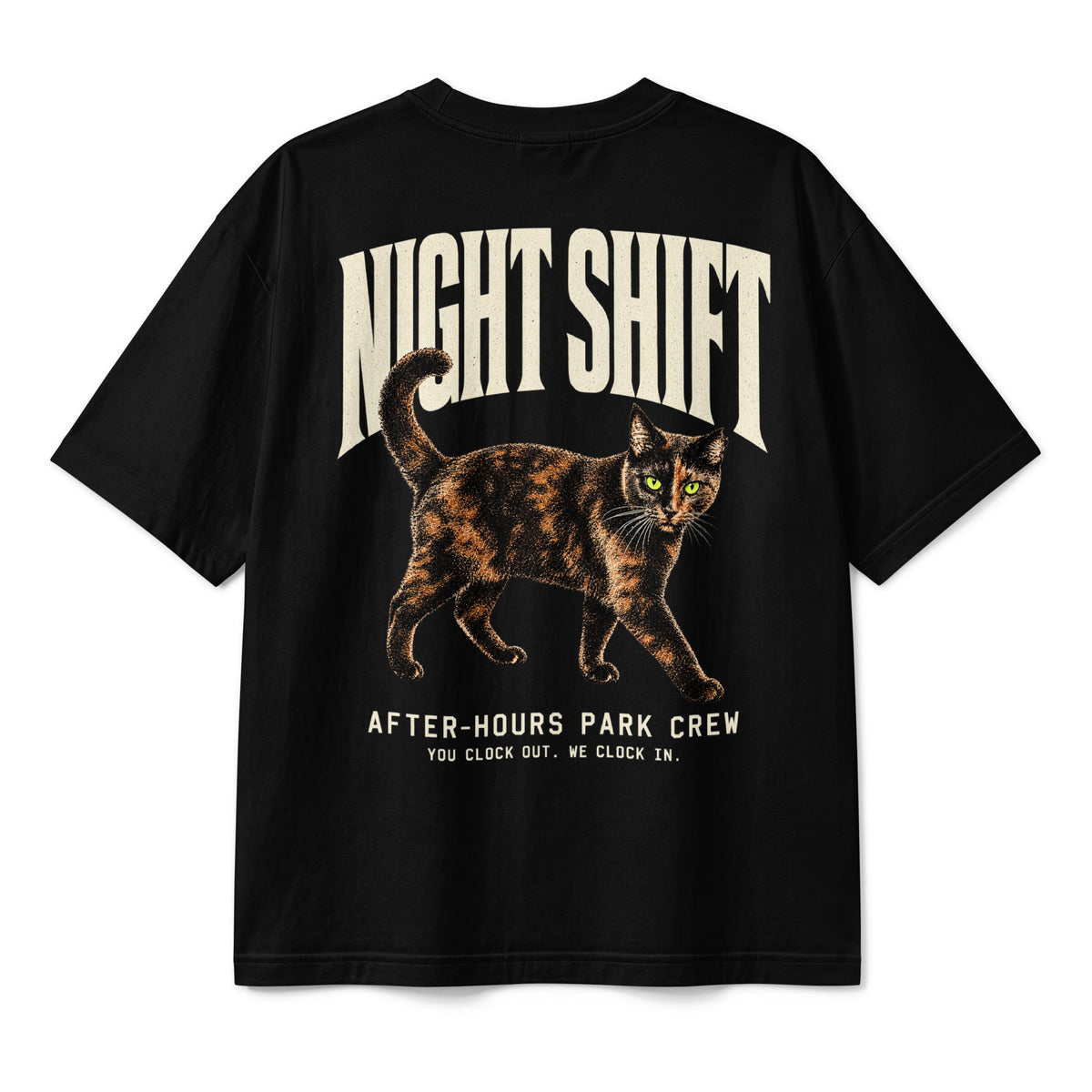 Night Shift Boxy Tee, product shot