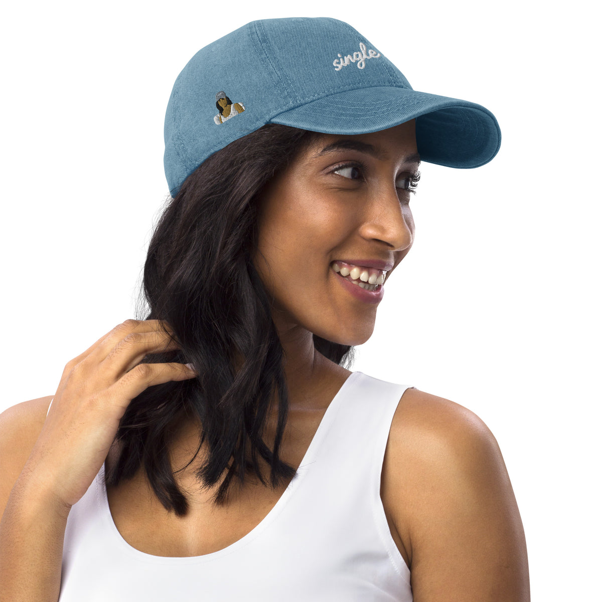 Single Rider Denim Cap, product shot