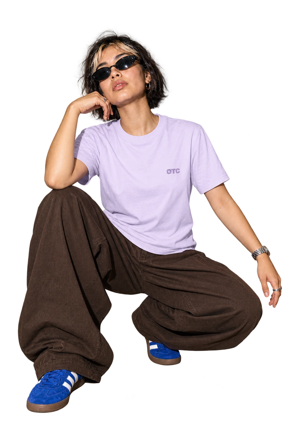 Love This for Us Tee worn by a model, front view, studio