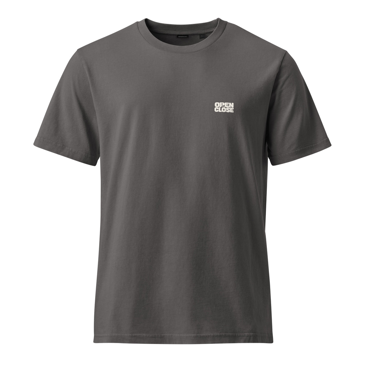 No Cash Value Tee in G. Dyed Anthracite, product shot