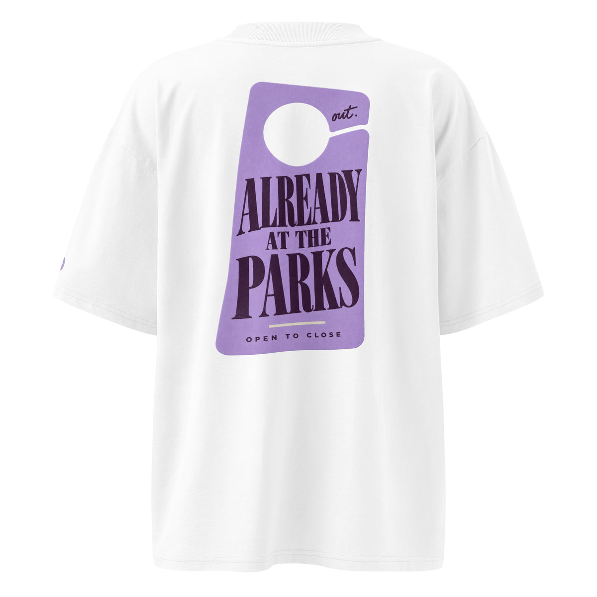 Out Early. Back Late. Oversized Tee, product shot